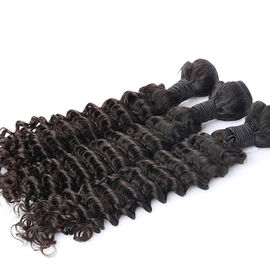 Porcellana Tessuto vergine brasiliano il nero naturale dei capelli di estensione vergine regolare e morbida di Wave profondo dei capelli fornitore