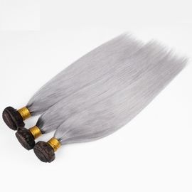 Porcellana estensioni grige diritte dei capelli umani del 1B Ombre due pacchi indiani dei capelli di tono fornitore