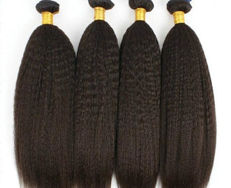 Porcellana I capelli umani indiani vergini impacchettano le estensioni crespe grezze dei capelli diritti fornitore