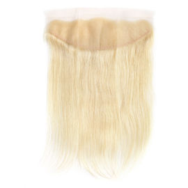 Porcellana Orecchio a colore naturale dei capelli vergini diritti dei capelli biondi della chiusura del pizzo dell'orecchio 13x4 fornitore