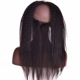 Porcellana Struttura diritta crespa di Yaki del corpo di Wave 360 del pizzo del brasiliano frontale diritto dei capelli umani fornitore