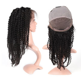 Porcellana Dimensione media per le donne di colore, densità del pizzo delle parrucche ricce piene dei capelli umani di 130% fornitore