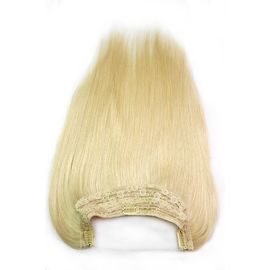 Porcellana Vibrazione di un pezzo vergine brasiliana di alone dei capelli umani nel colore biondo 120Gram di estensione #613 dei capelli fornitore