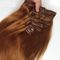 Clip di trama delle cuticole della macchina vergine peruviana brasiliana piena dei capelli umani nel colore di Brown di estensione dei capelli fornitore