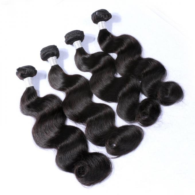 Trame vergini originali peruviane nere naturali dei capelli di Wave 100% del corpo dei capelli umani