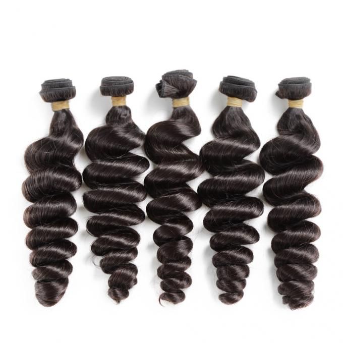 Capelli sciolti peruviani vergini Undles, 100 pacchi di Wave del tessuto dei capelli umani