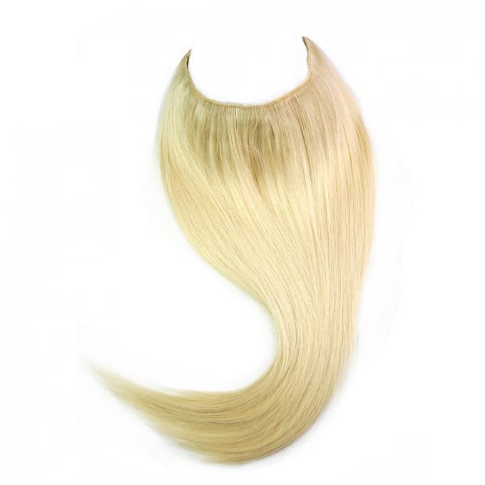 Vibrazione di un pezzo vergine brasiliana di alone dei capelli umani nel colore biondo 120Gram di estensione #613 dei capelli
