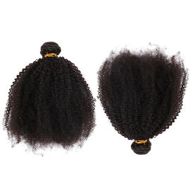 Porcellana I capelli umani vergini brasiliani crespi dei capelli ricci di afro impacchettano il colore nero naturale nessun groviglio fornitore