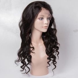 Parrucche vergini della parte anteriore del pizzo dei capelli umani nessuno spargimento per la donna di colore, colore medio di Brown