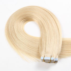 Porcellana Nastro reale biondo più leggero dei capelli umani #60 nella struttura diritta di estensioni fornitore