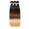 Tessuto brasiliano dei capelli di Ombre di 3 toni, estensioni reali diritte seriche dei capelli di Ombre fornitore