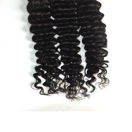 Estensioni brasiliane dei capelli ricci dell'estremità completa e spessa, pacchi profondi dei capelli umani di Wave  fornitore