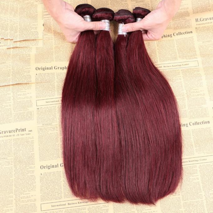 trama popolare del doppio di vendita dei capelli di 99j Borgogna del tessuto peruviano brasiliano diritto dei capelli umani