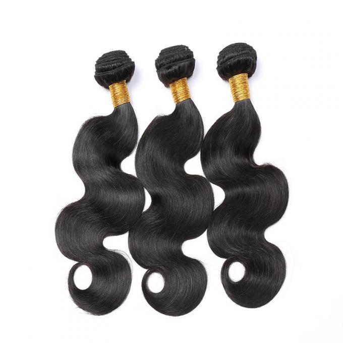 Capelli vergini brasiliani dei capelli di Peruivian, pacchi brasiliani dei capelli di Wave del corpo
