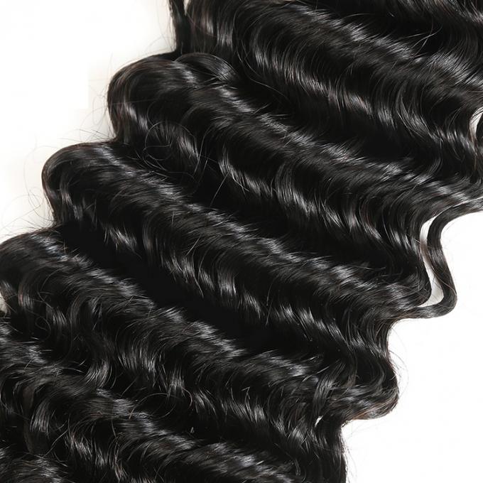 Il tessuto brasiliano dei capelli di Wave di estensione profonda dei capelli impacchetta con colore naturale 1B