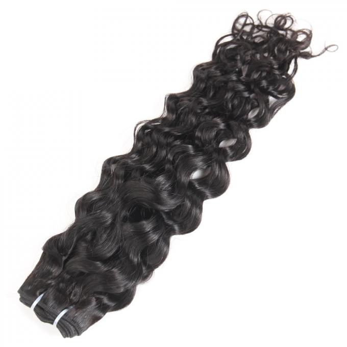 I capelli vergini brasiliani della cuticola piena impacchettano il colore nero naturale dei capelli sciolti di Wave