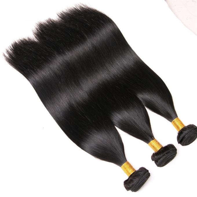 Capelli di estensioni dei capelli di Dyeable delle donne in breve, estensioni lunghe dei capelli neri di doppio strato