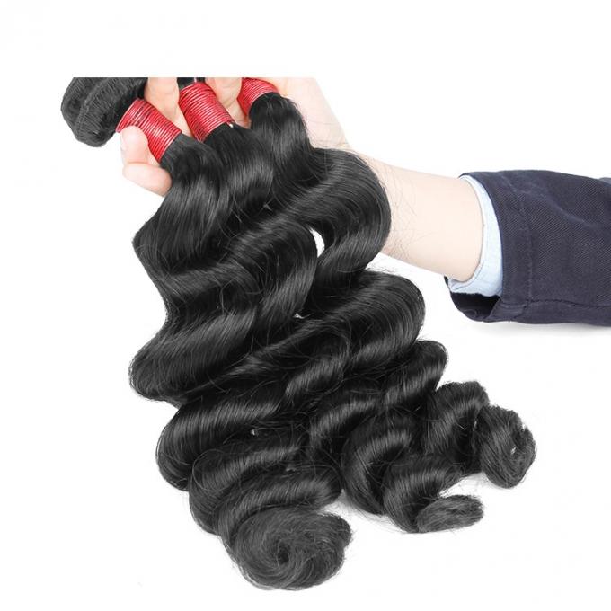 I capelli umani peruviani di colore puro non impacchettano peso sciolto peruviano di spargimento dei capelli 3.5OZ di Wave